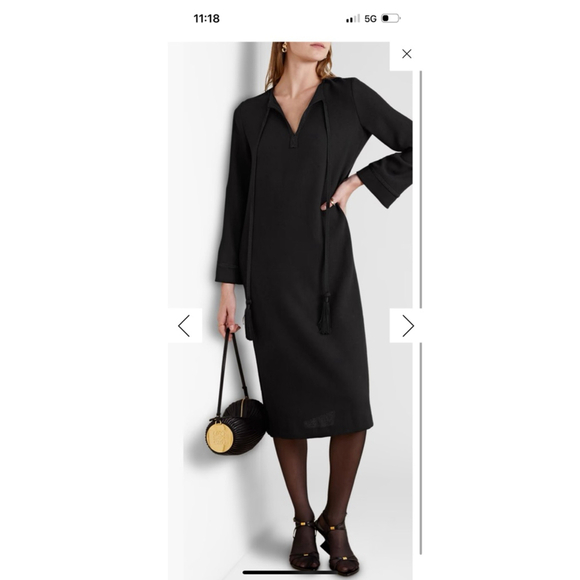 Nili Lotan Zita Black Oversized Dress XS Black - Picture 1 of 9